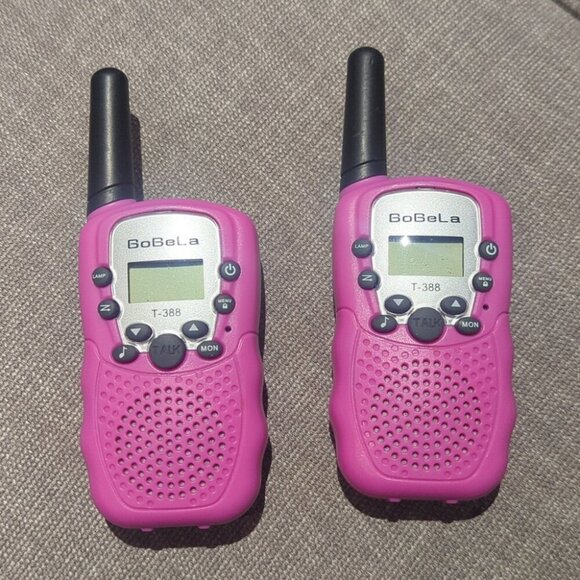 Set Of 2 BoBeLa Pink Walkie Talkies Toys For Kids - Like New - Picture 1 of 3